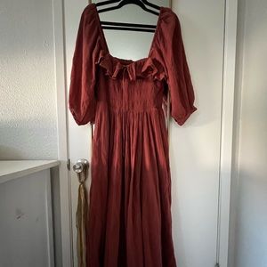 EUC Free People Oasis Dress - Rust size M